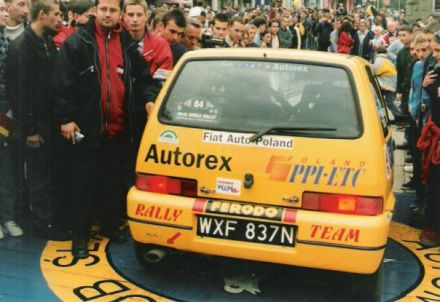 Jacek Sikora i Marek Kaczmarek - Fiat Cinquecento Sporting.